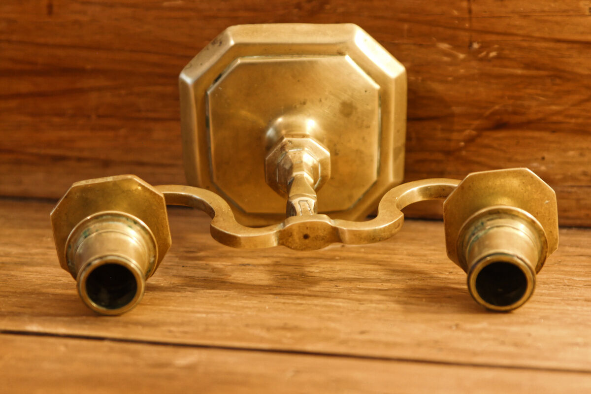 Bronze candle holder, late nineteenth century