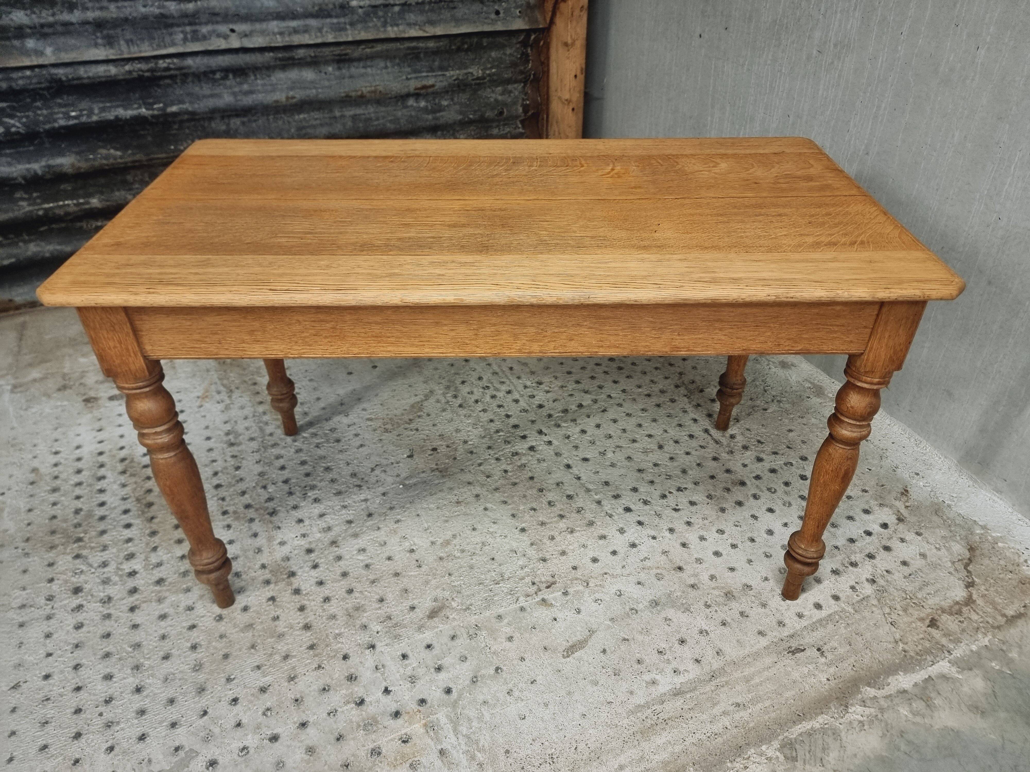 Antique oak table dining table kitchen table 69 x 130 cm