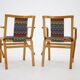 Set of Two Rare 1970s Czechoslovakian Bentwood Armchairs by TON in Colorful