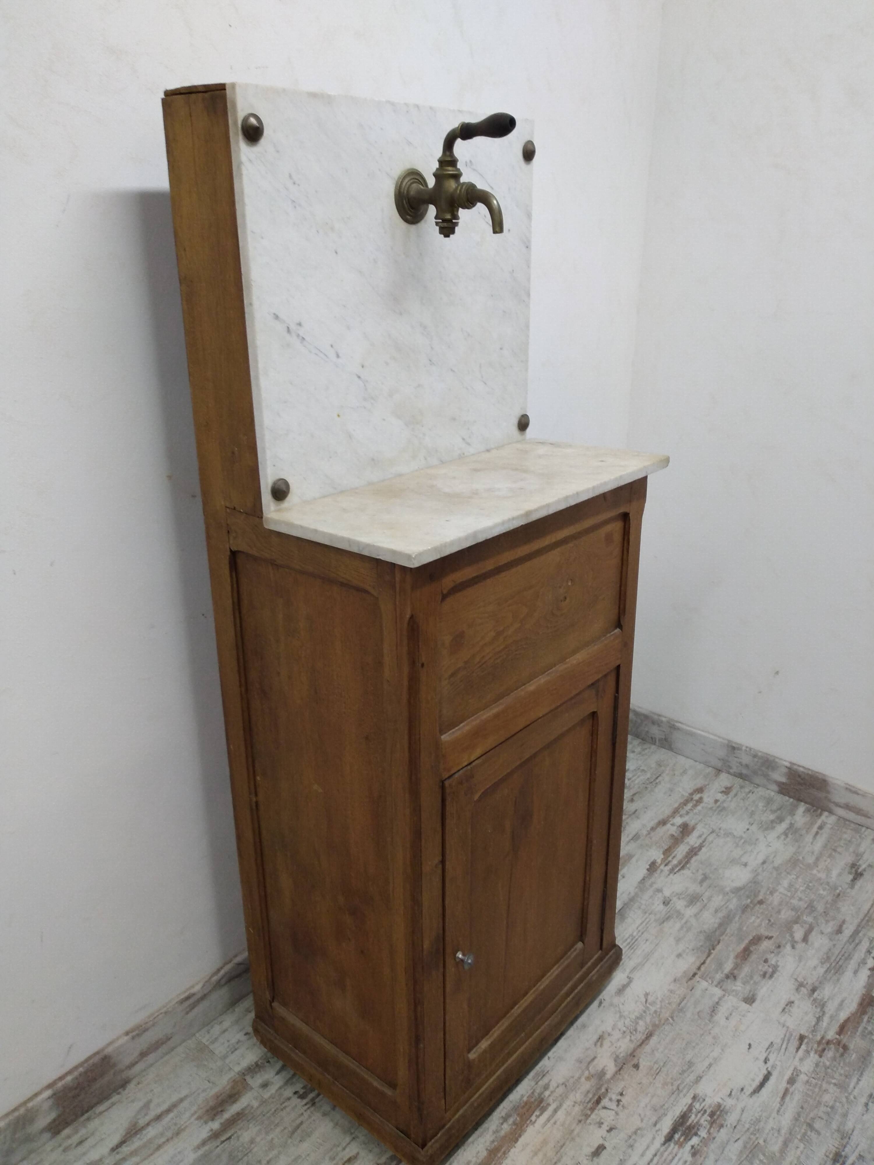 Bathroom furniture with marble
