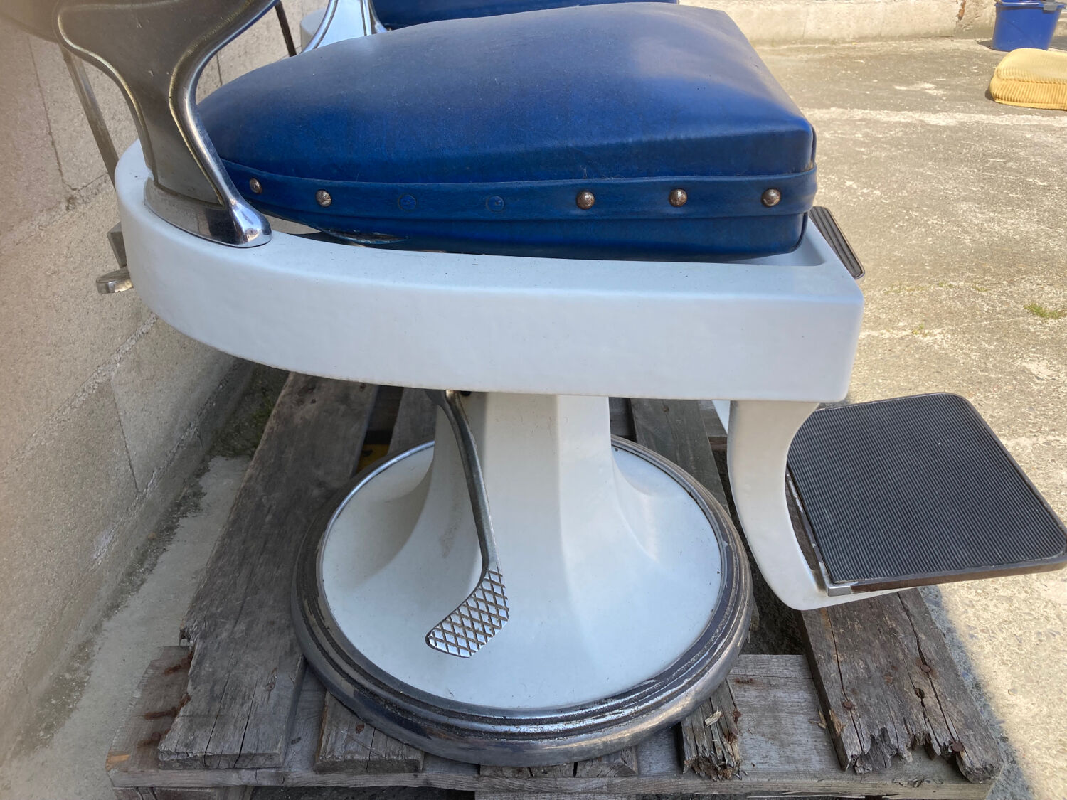 Pair of vintage hairdressing chairs