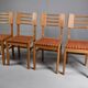 Vintage dining chairs x4 1950s by Pierre Cruège