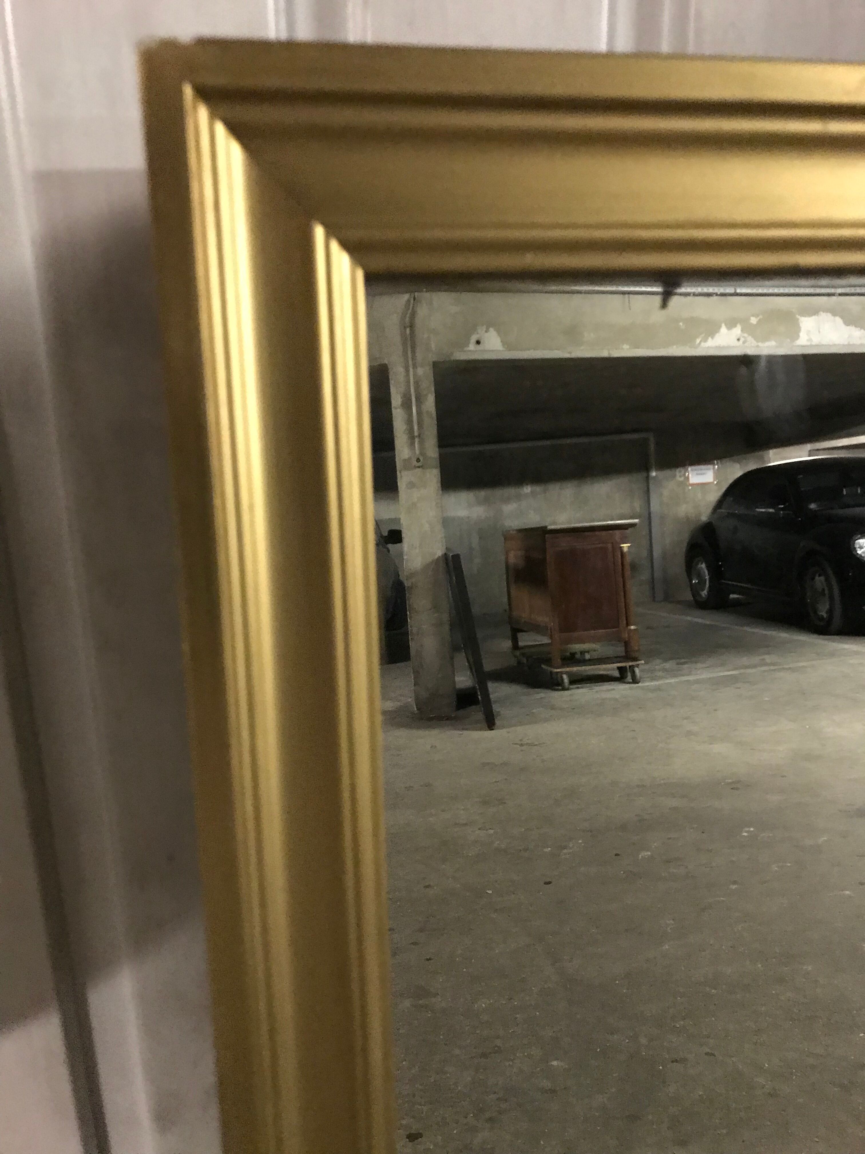 Mirror wood Golden 115/80 cm