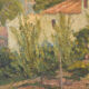 Peinture impressionniste de villas et de jardin
