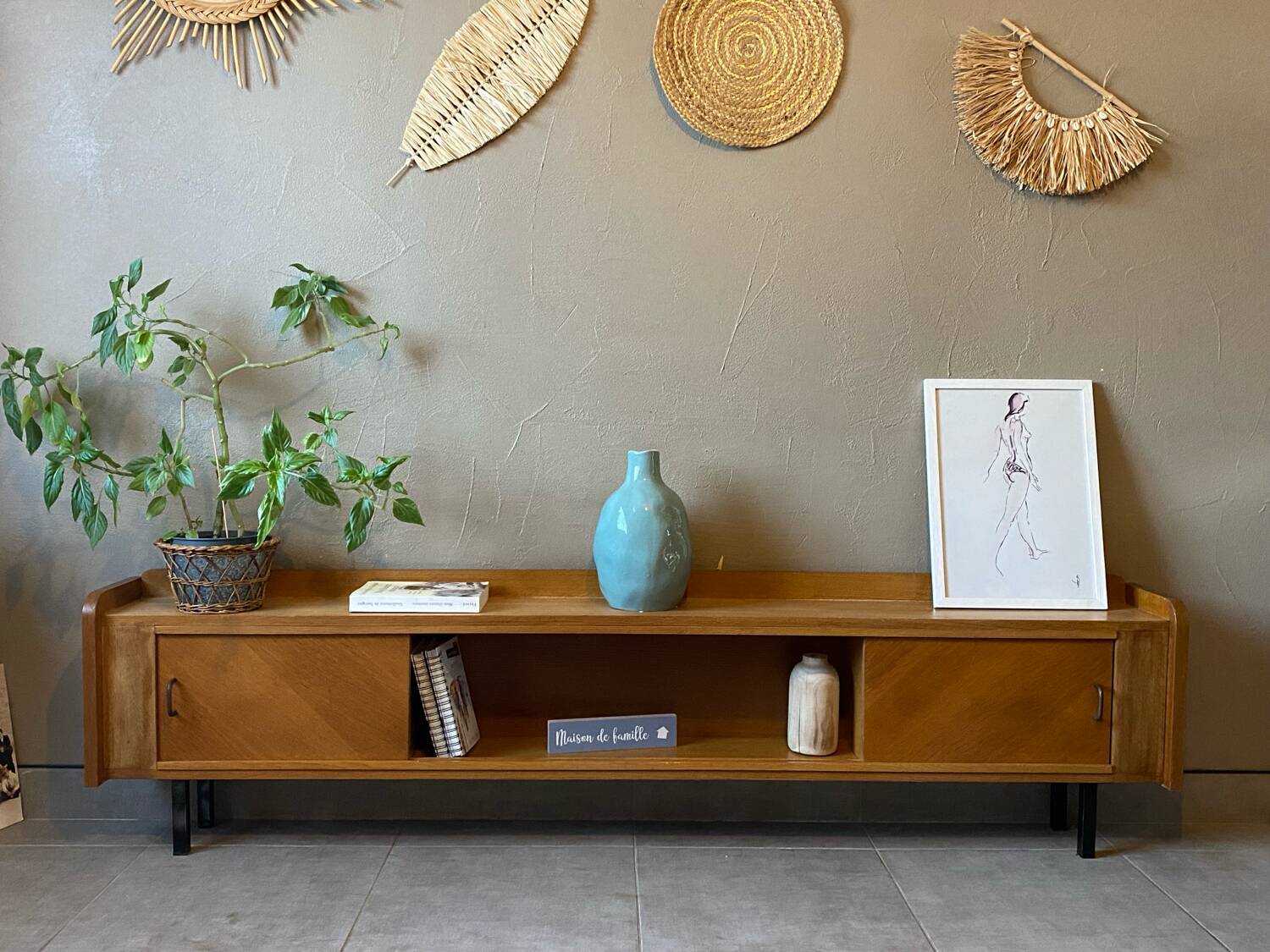 Vintage sideboard from the 60s (shallow)