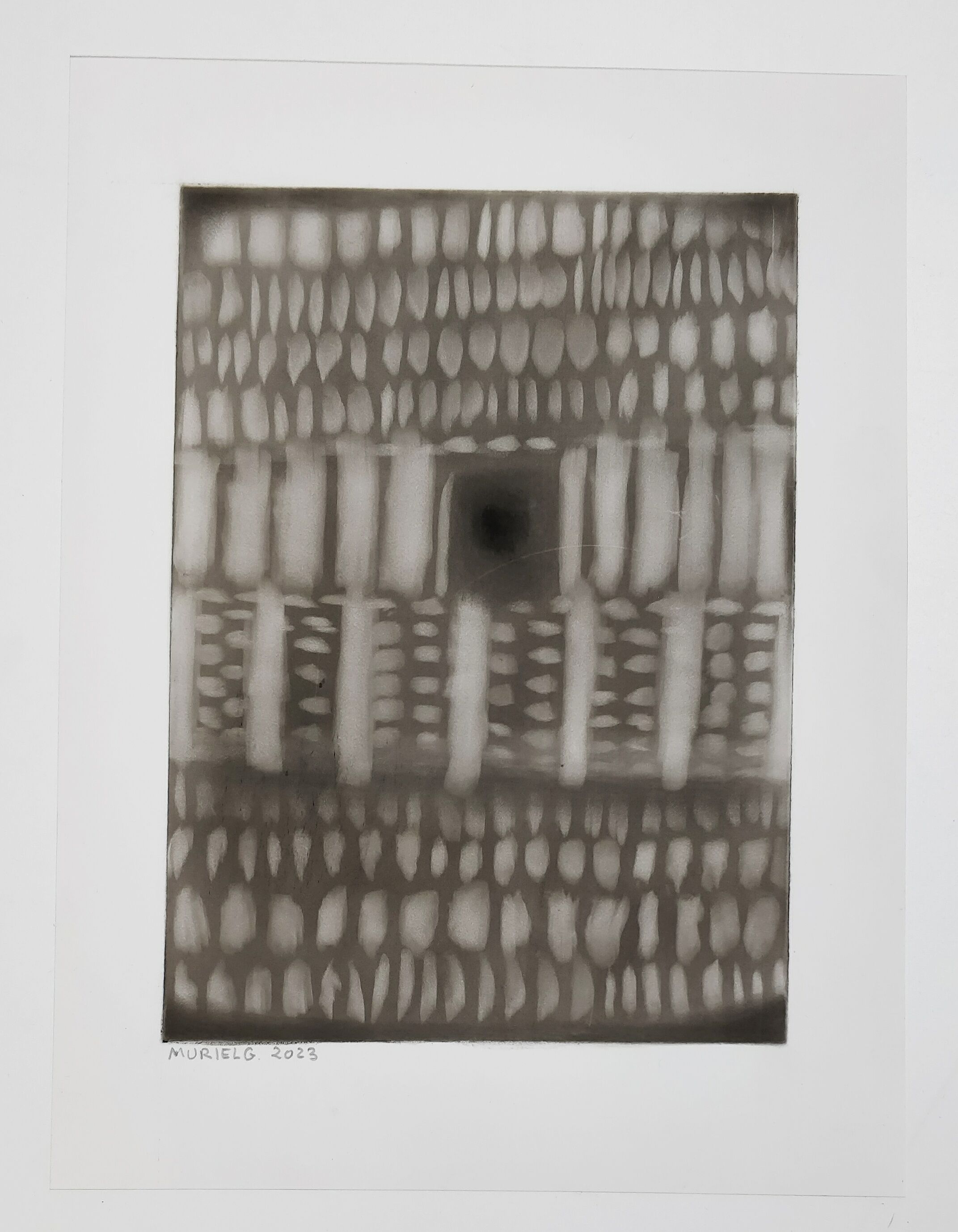 Abstract drawing 6 black and white