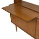 Vintage teak wall cabinet bookcase workplace Danish Design 60's