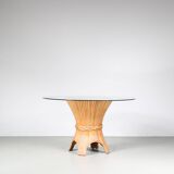 1970s Bamboo dining table by McGuire, USA
