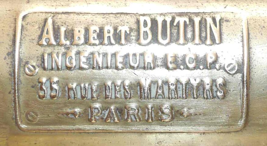 Old railway lamp "Albert Butin" | Selency