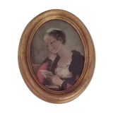 Miniature enamel table