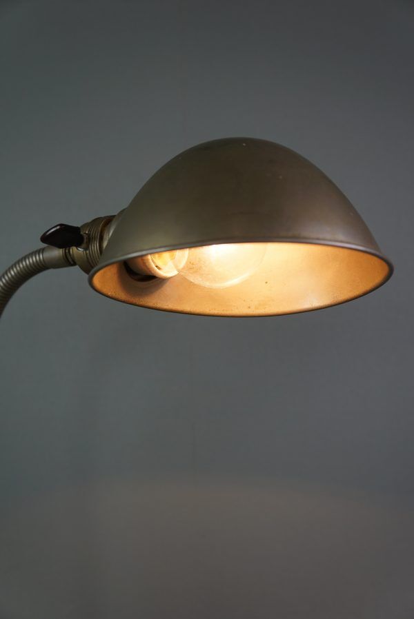 Vintage Metal Gooseneck Desk Lamp