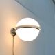 Mid-century Italian space age spherical wall light by Guzzini.