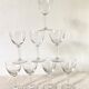 Wine glasses carved floral decoration