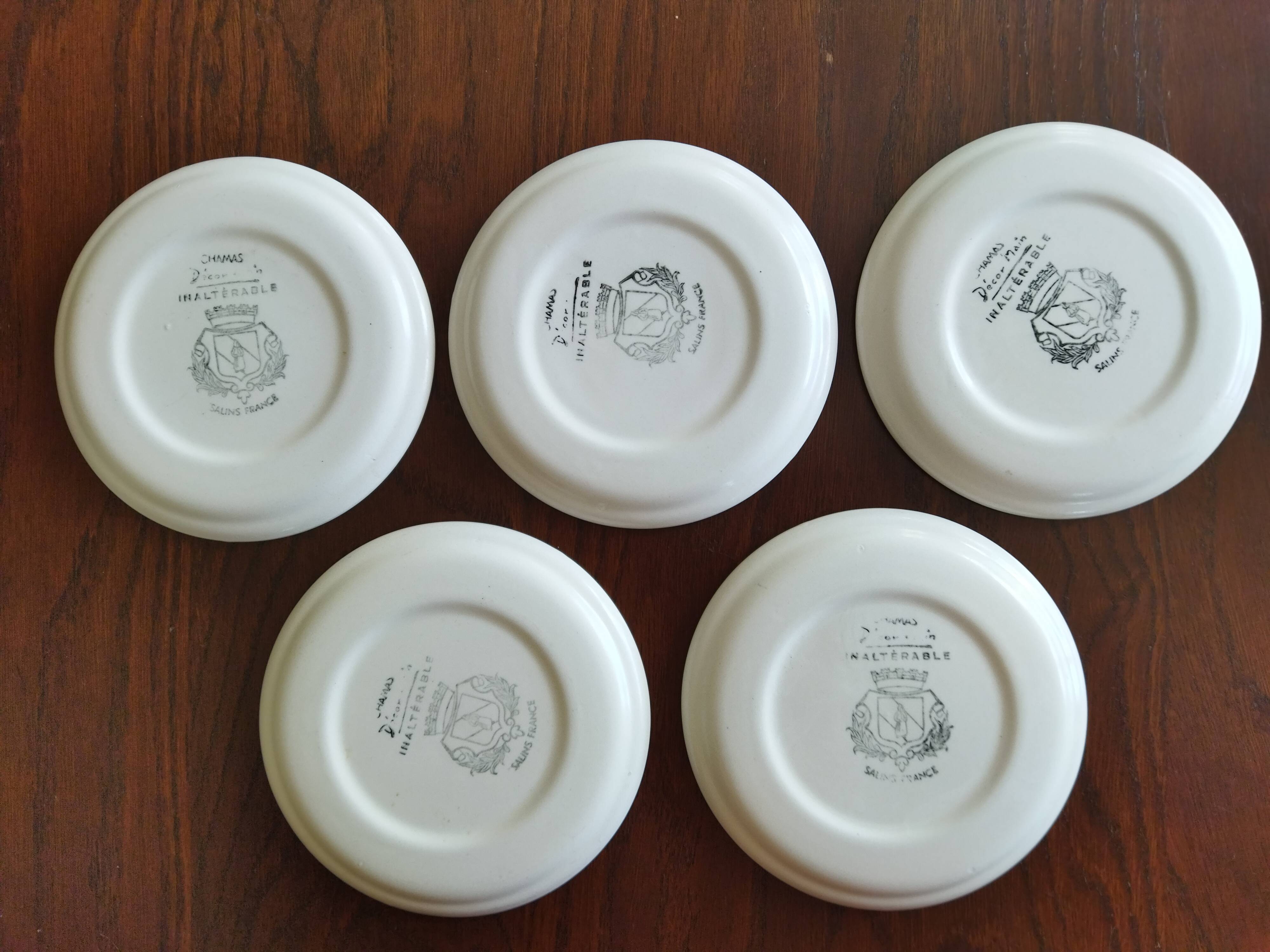 5 Salins "Chamas" tapas plates