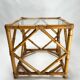 Bamboo and Glass Nightstands attributed to Vivai Del Sud, Italy, 1970s, Set of 2