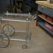 metal drinks trolley, France, 1960
