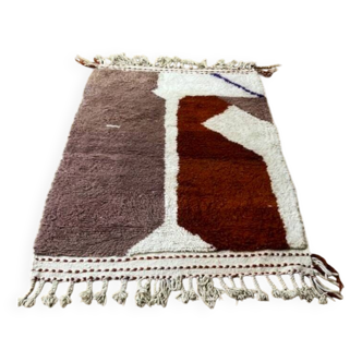 Tapis berbère Beni Ouarain du Maroc - Laine artisanale, 175×110 cm