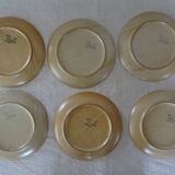 6 flat plates Grès Village CNP France