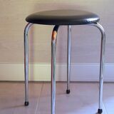 70s chromed metal stool