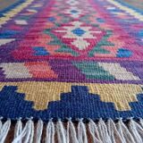 Handmade Persian Qashqai hallway rug 197x56cm