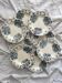 8 ironstone soup plates "Les Violettes" Salins