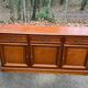 Louis Philippe wooden enfilade with 3 doors, 235cm, 1960.
