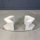 Vintage travertine coffee table Italy , 1970s