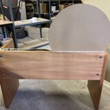 Dressing table style art deco in wood 50s