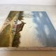 Petit tableau paysage de campagne huile sur toile