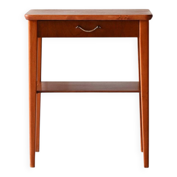 1950s Scandinavian teak and mahogany nightstand