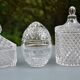 Ensemble de bonbonnières/boîtes en verre