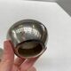 Set of two silver metal candlesticks from the 70s