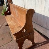 Banc d’église en chêne
