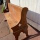Oak church pew