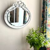 Antique stucco mirror