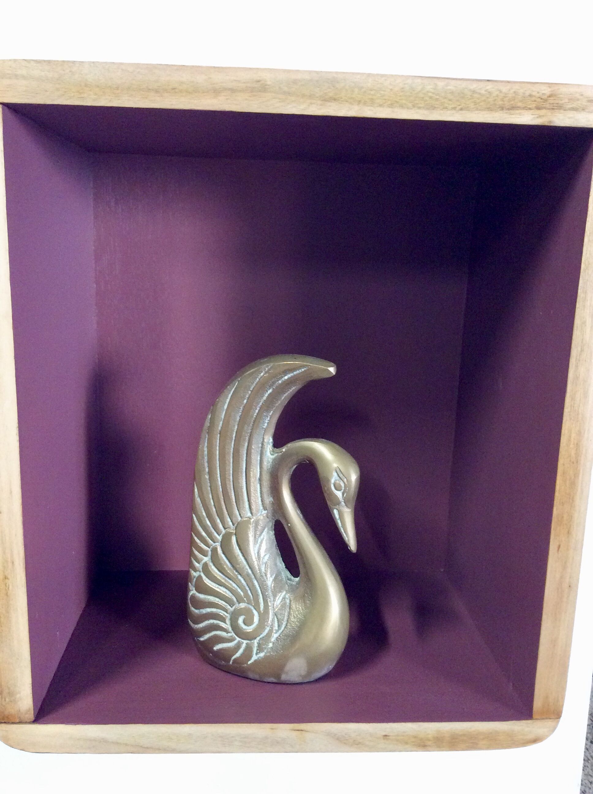 Pair of greenhouse books swans