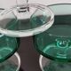Set of 6 glasses of champagne Cavalier Luminarc vintage emerald green