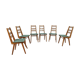 6 vintage chairs  1950