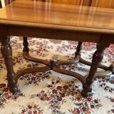 Rustic Solid Wood Coffee Table - Turned Legs - Traditional Style