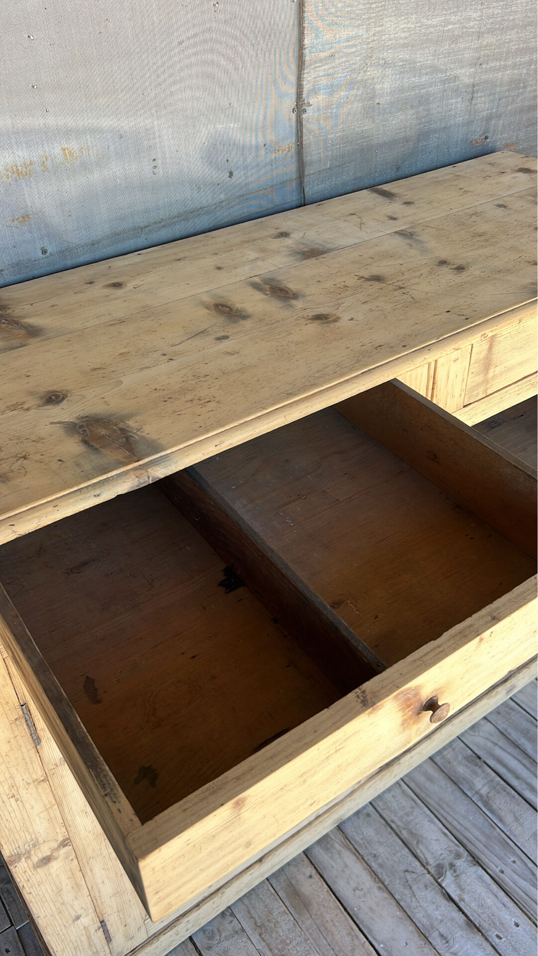 Ancien buffet de campagne bois brut