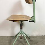 Green Industrial Workshop Chair, 1950s