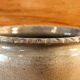 Cache pot in bluish sandstone, signed