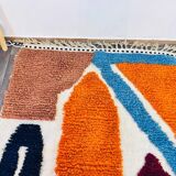 Handmade Berber rug in wool 3 x 2 m