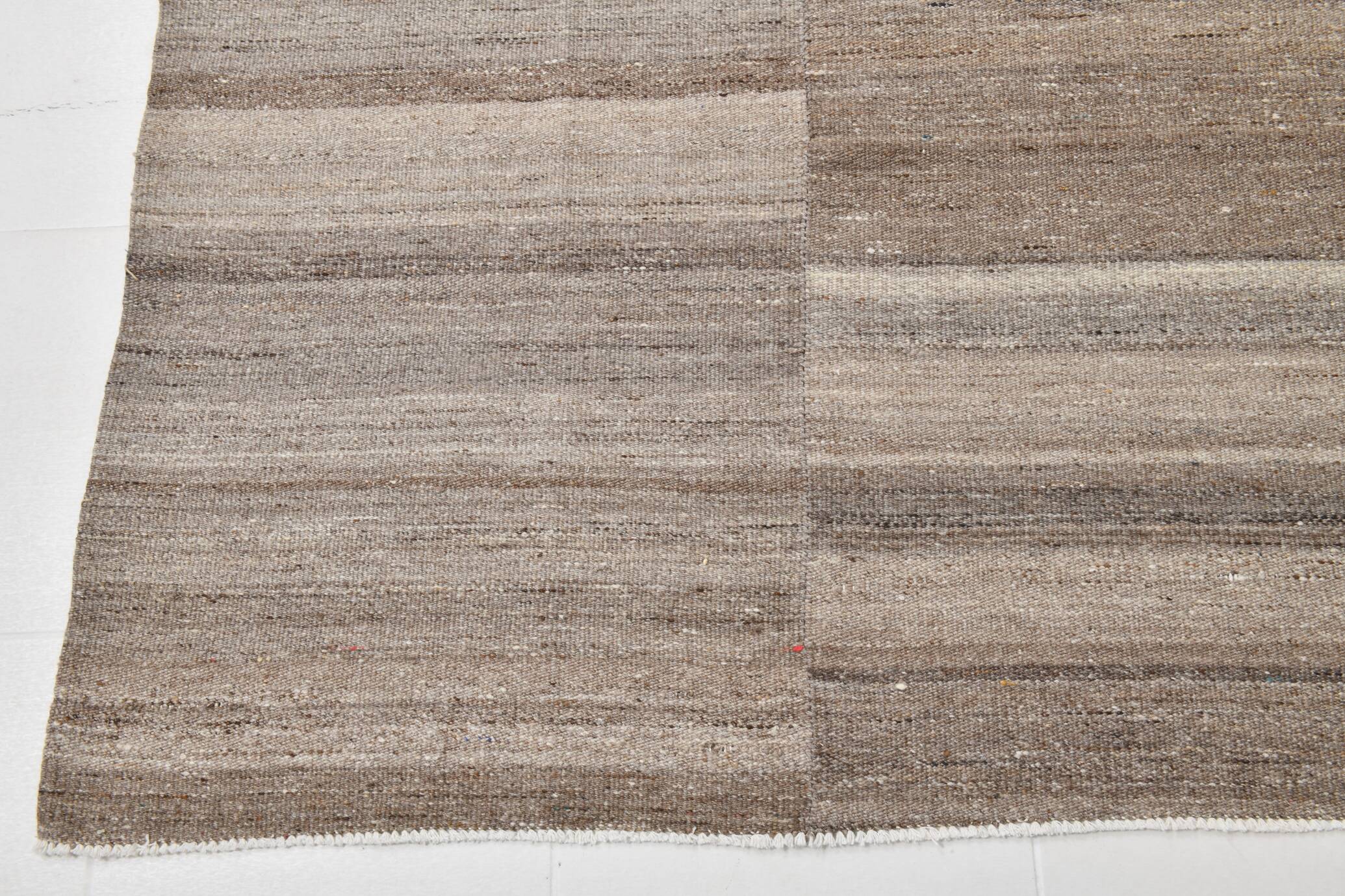9x13 Brown Beige Large Vintage Rug, 265x399Cm