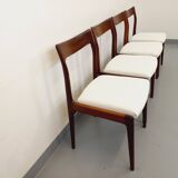 Set of 4 vintage Scandinavian teak chairs from the 60s