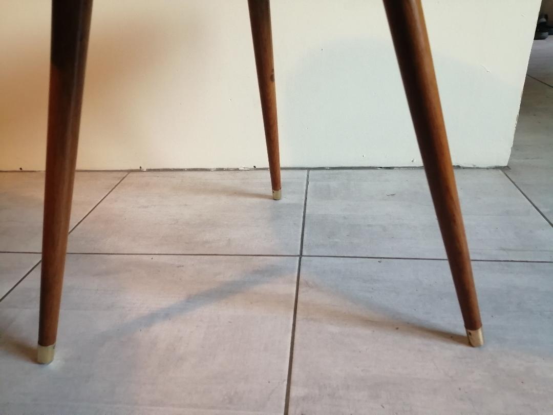 Scandinavian pedestal table 60's