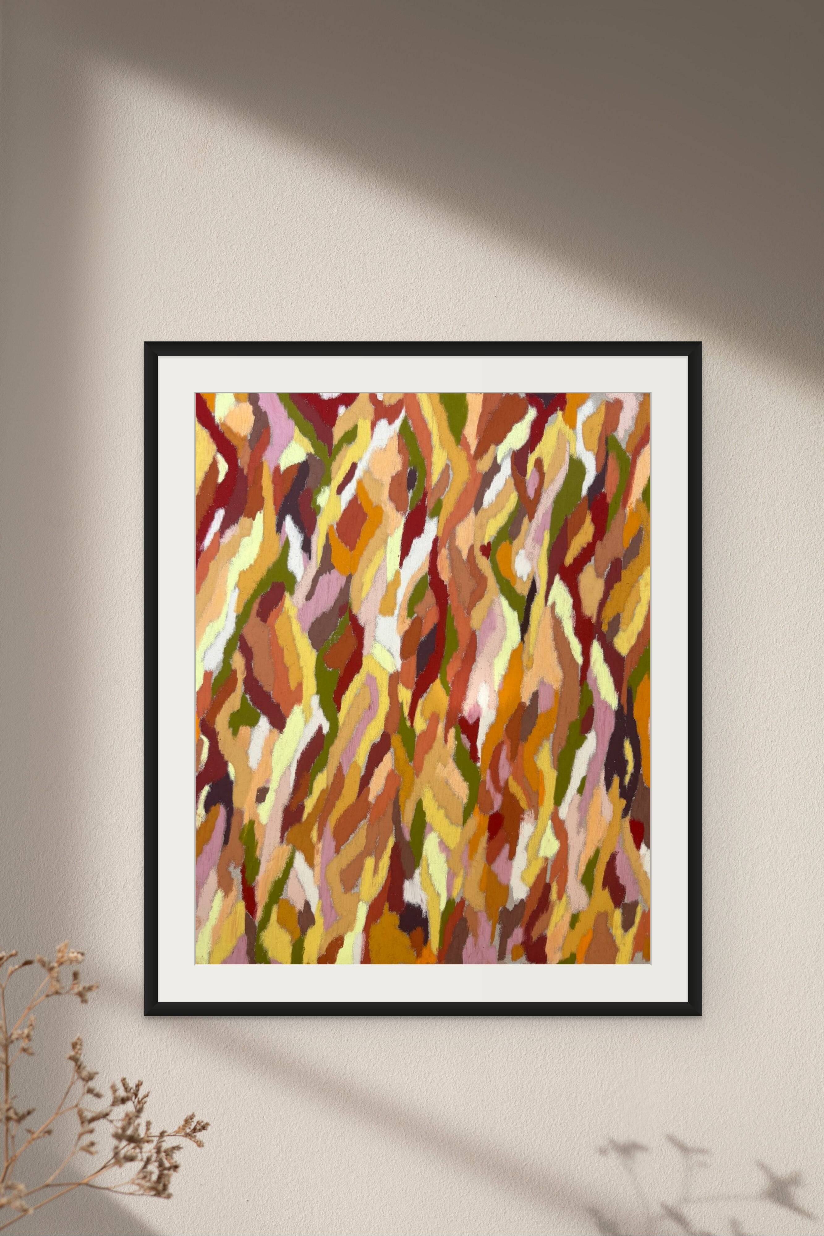 Pastel drawing Bark II by Atelier Cléophée