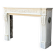 Louis XVI Style Fireplace in Carrara Marble Circa 1880