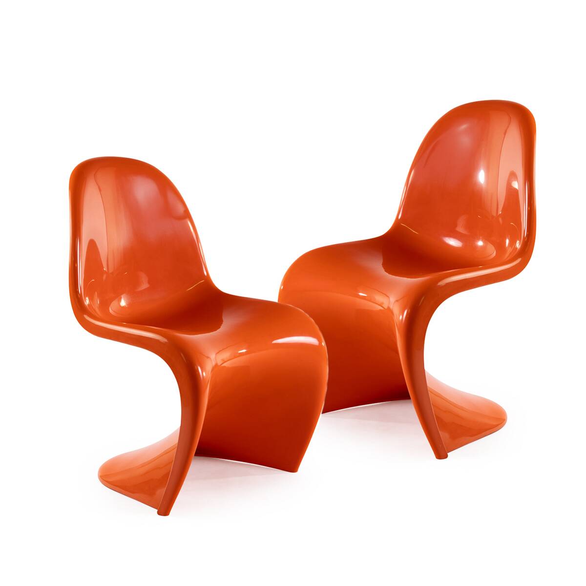 1970s “Panton Chairs” by Verner Panton, pair of 2