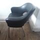 Knoll leather armchair